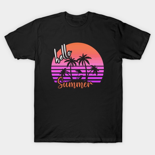 Beach Summer Sunset T-Shirt by Tonibhardwaj